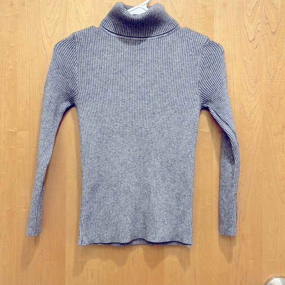 High Collar Grey Woolen Sweater Size 2 - Picture 1 of 6